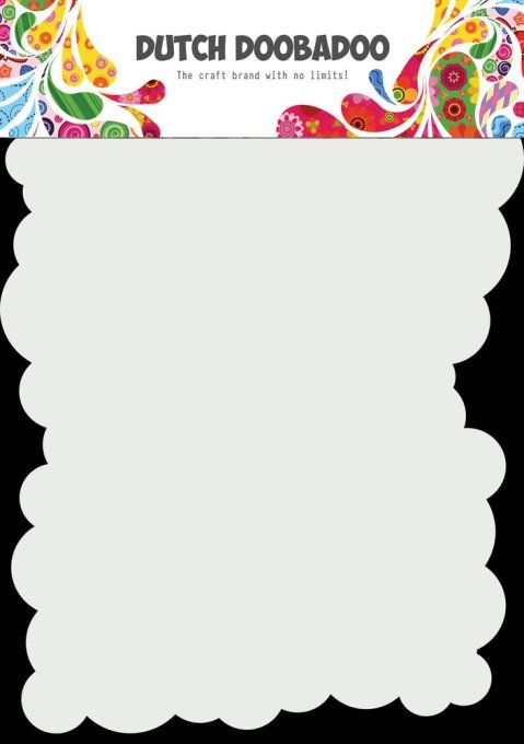 Mask - Dutch Doobadoo - Nuages - dimension : 14.5x20cm environ