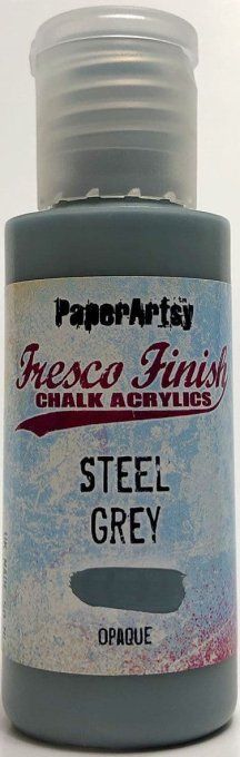 PaperArtsy - Fresco Finish, couleur : Steel grey, opaque - 50ml
