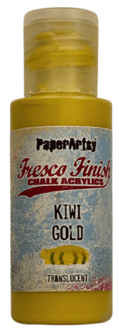 PaperArtsy - Fresco Finish, couleur : Kiwi gold, translucent - 50ml