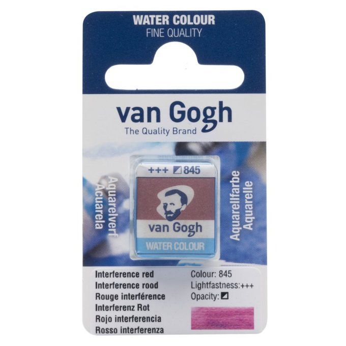 Aquarelle - Van Gogh - demi godet - couleur : interference red n°845