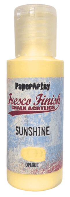 PaperArtsy - Fresco Finish, couleur : Sunshine, opaque - 50ml