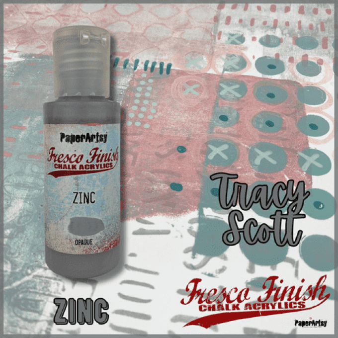 PaperArtsy - Fresco Finish, couleur : Zinc, opaque - 50ml