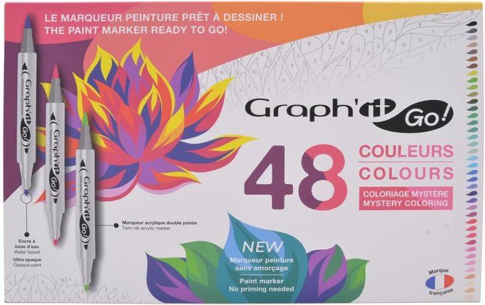 Graph'it go - 48 couleurs , feutres