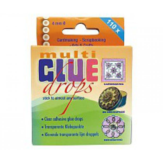 Adhésif, glue drops, 4mm