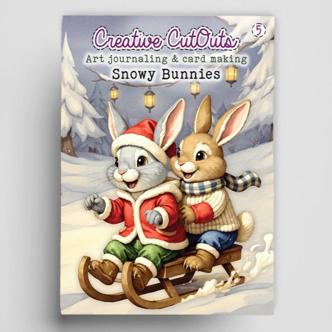 Livret format A4 - 10 pages, Snowy bunnies