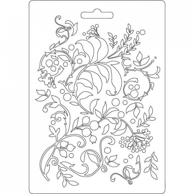 Moule thermoformé, Feuillage, Stampéria - format A5