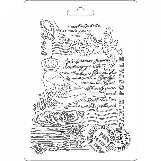 Moule thermoformé, Oiseau, Paris, Stampéria - format A5