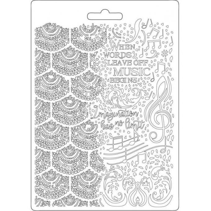 Moule thermoformé, Music Stampéria - format A5