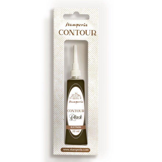 Stamperia - contour liner - noir - 20ml