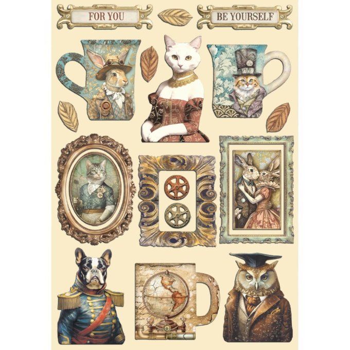 Planche de chipboards colorés, Alterego, Stampéria - Planche format A5