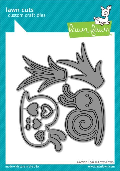 9 Dies/matrices de découpe, Lawn Fawn, Garden snail