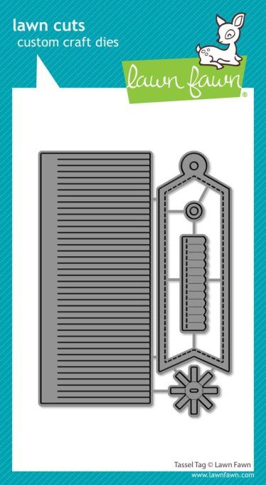5 Dies/matrices de découpe, Lawn Fawn, Tassel tag