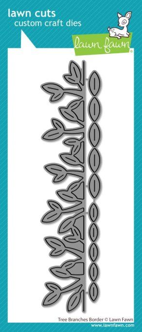 2 Dies/matrices de découpe, Lawn Fawn, Tree branches border