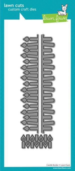 3 Dies/matrices de découpe, Lawn Fawn, Candle border