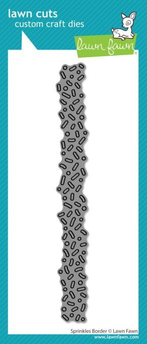 1 Die/matrice de découpe, Lawn Fawn, Sprinkles border