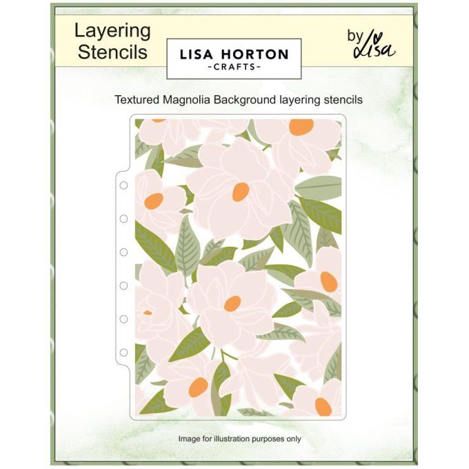 Lisa horton - Pochoirs à superposer, magnolia background