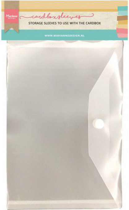 5 Pochettes plastiques, dimension : 19.5x15.5cm environ