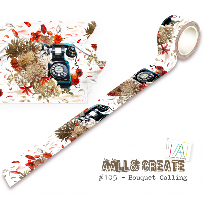 Masking tape, AALL, bouquet calling - dimension 25mm x 10m 