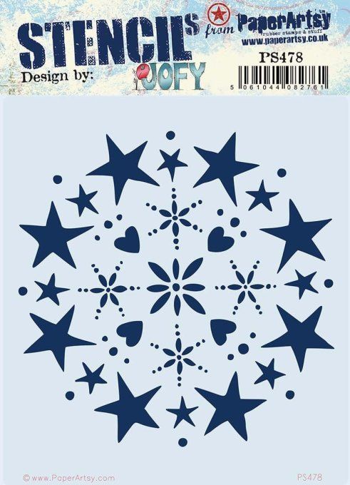 Pochoir - PaperArtsy - Dimension : 16x18cm environ , Jofy