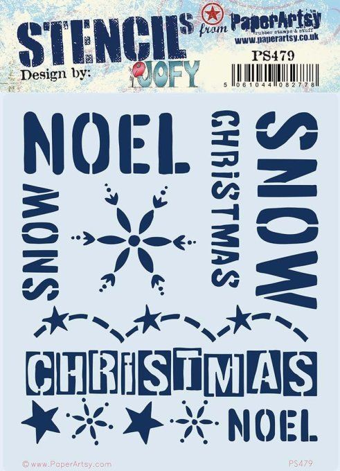 Pochoir - PaperArtsy - Dimension : 16x18cm environ , Jofy