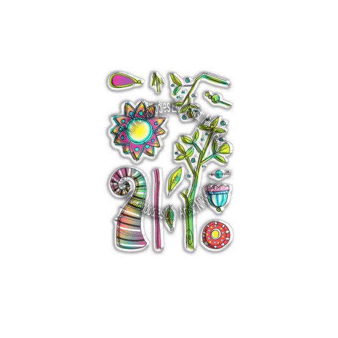 Tampons, Sunburst trees - Polkadoodles