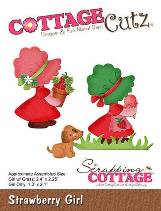 Die, Scrapping Cottage cutz - Strawberry girl
