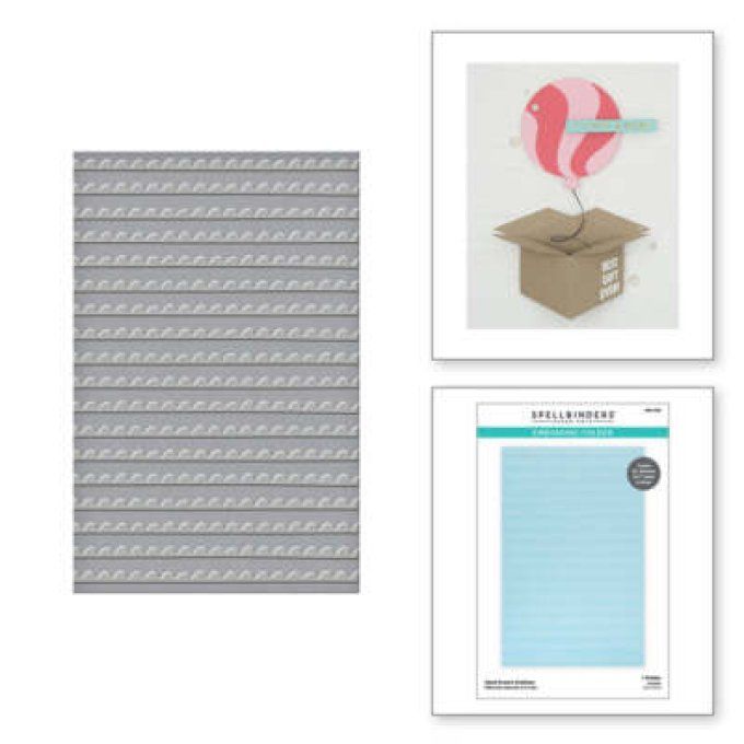 Classeur d'embossage, Spellbinders, Hand drawn scallops - dimension : 14.5x22.6cm environ