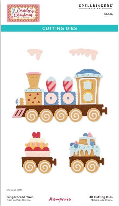 Stamperia/Spellbinders - Train en pain d'épices - 30 dies