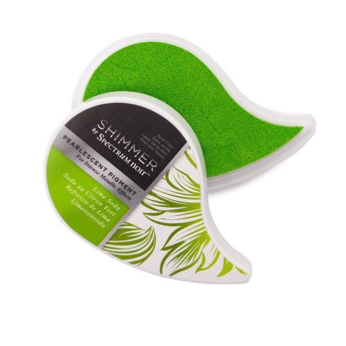 Encre, spectrum noir, gamme shimmer pearlescent, Couleur : Lime soda