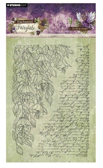 2 Tampons clears, StudioLight - Enchanted fairytale - Floral & script