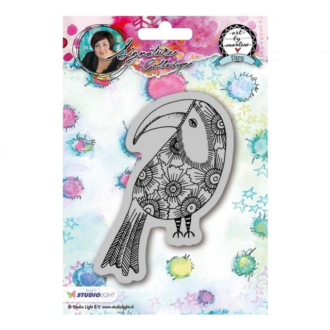 Tampon cling caoutchouc - Studio light, by Marlene - Dim. : 11x6cm environ