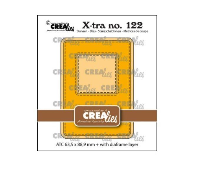 2 Dies/matrices de découpe, Crealies - ATC slide frame