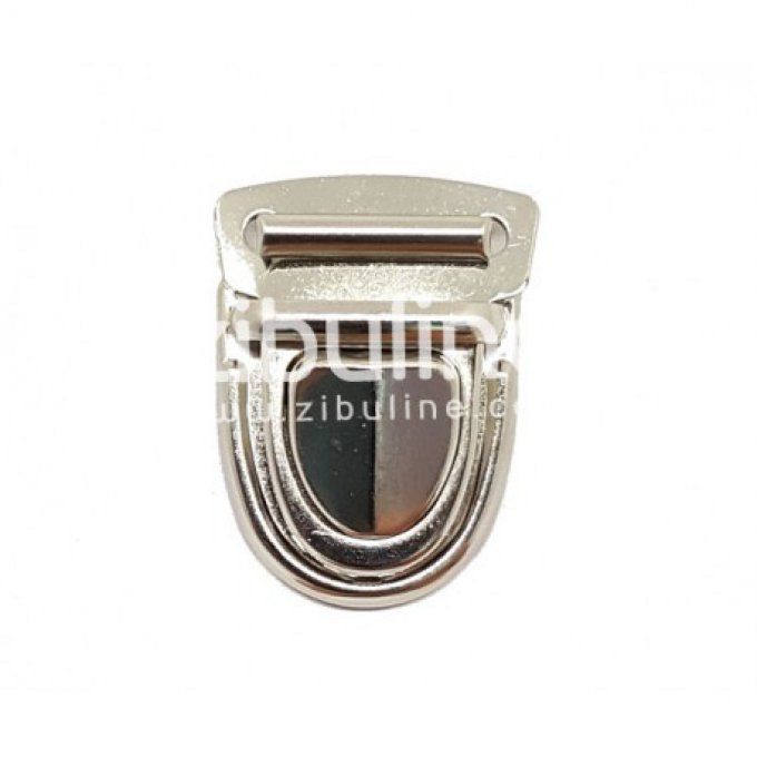 Grand fermoir en métal argenté, fermoir cartable - à l'unité