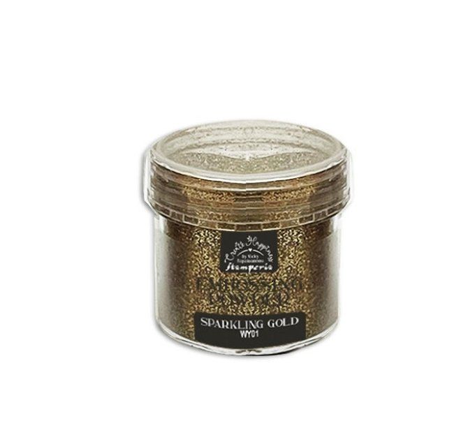 Poudre à embosser, Stamperia - sparkling gold - 18g environ