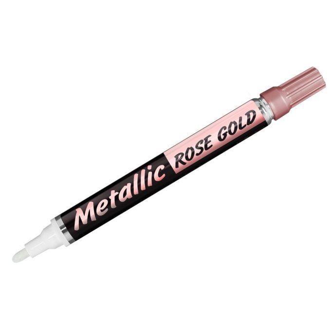 Premium glossy paint marker, rose gold métallique - mine 2mm
