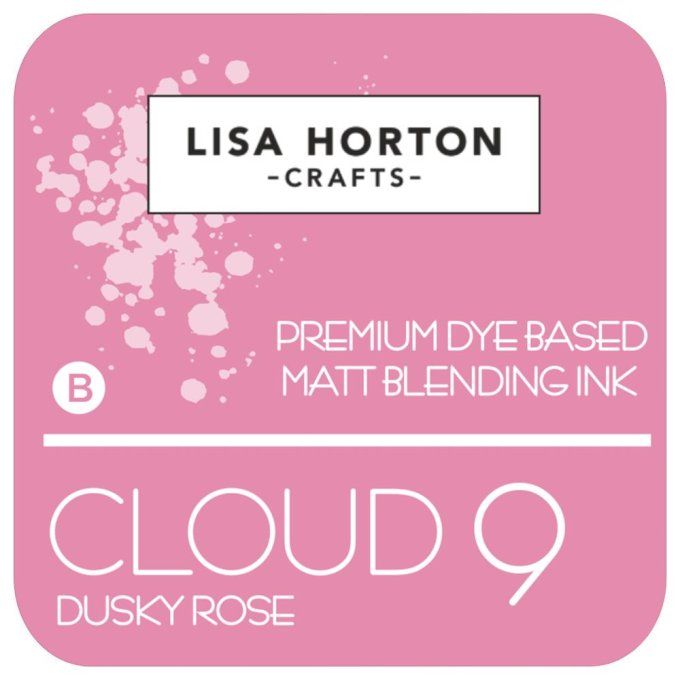 Lisa Horton Craft, cloud 9 - pad encre - Blending ink - couleur Dusky rose, grand pad