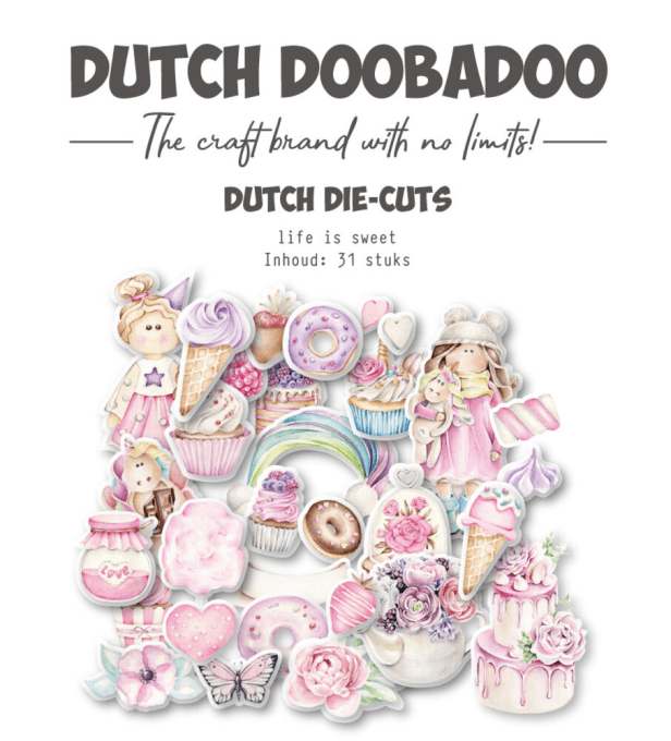 31 Die-cuts - Dutch Doobadoo, Life is Sweet