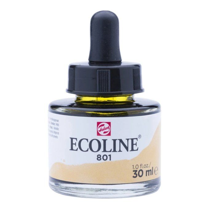 Ecoline, Aquarelle liquide, couleur or - 30ml