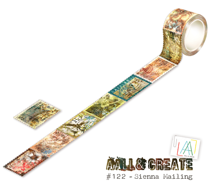 Masking tape, AALL, Sienna mailing - dimension 25mm x 10m environ