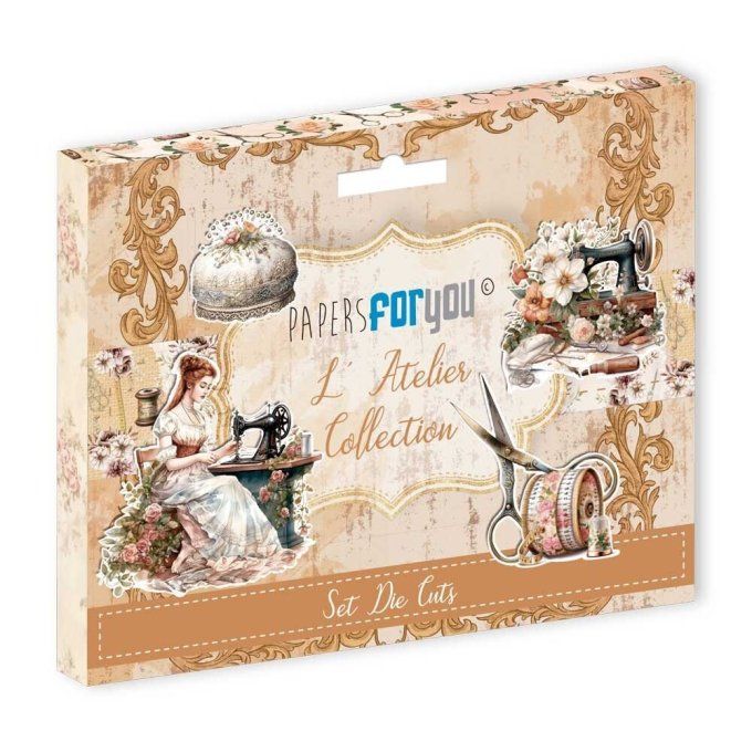 Collection L'Atelier, 16 die-cuts, PapersForYou