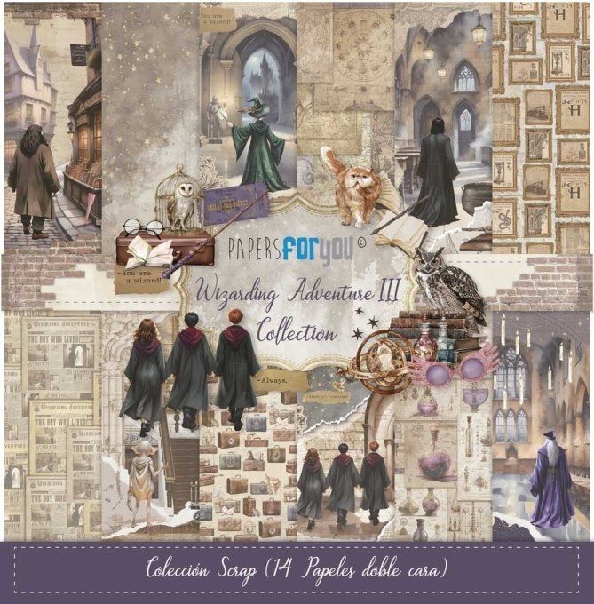 Collection Wizarding adventure III, PapersForYou, 30x32cm - 14 pages - 180gsm