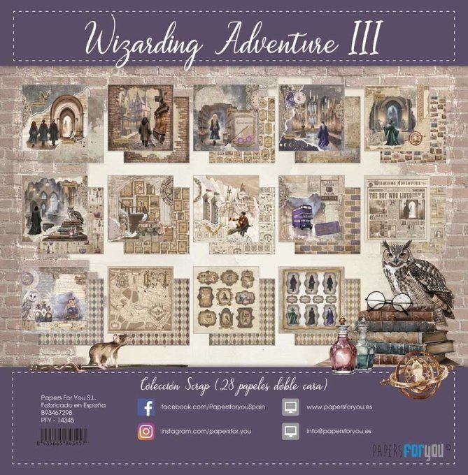 Collection Wizarding adventure III, PapersForYou, 15x15cm - 28 pages