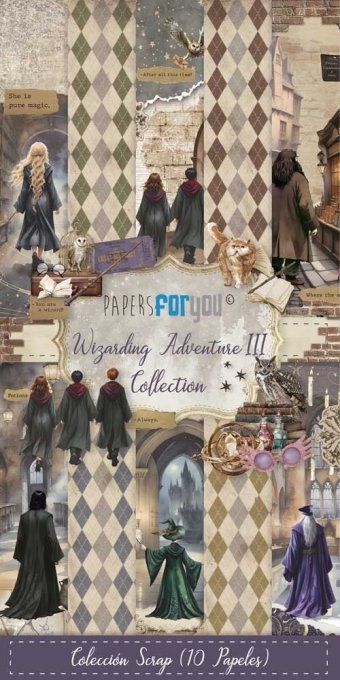 Collection Wizarding adventure III, PapersForYou, 15x30cm - 10 pages, 180gsm 