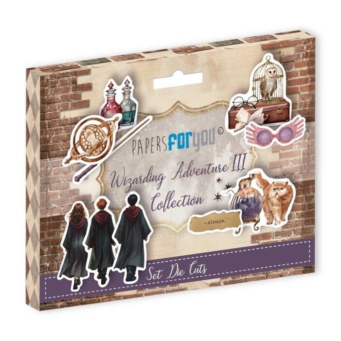 Collection Wizarding adventure III, 22 die-cuts, PapersForYou