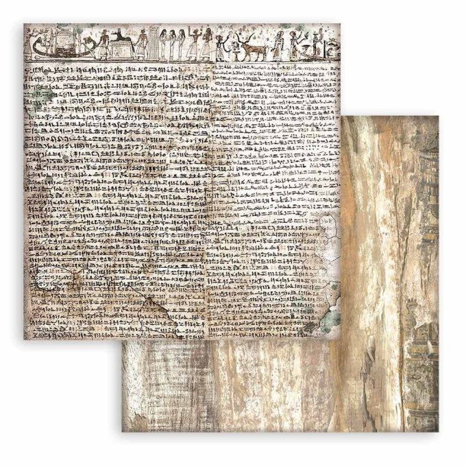 Papier scrapbooking, 30.5x30.5cm, Fortune, Stamperia - background, terre des Pharaons
