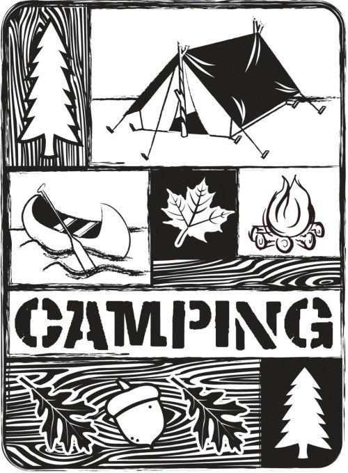Classeur d'embossage, Camping - Dimension : 10.8x14.6cm environ