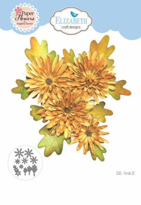 8 Dies/matrices de découpe, Elizabeth craft, Autumn Harvest Florals