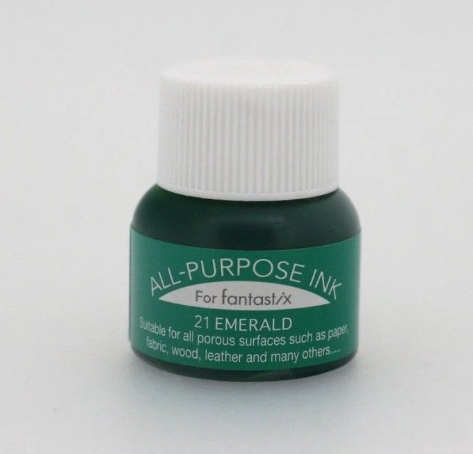 Tsukineko, Flacon d'encre All-Purpose, 15ml - Couleur : Emerald