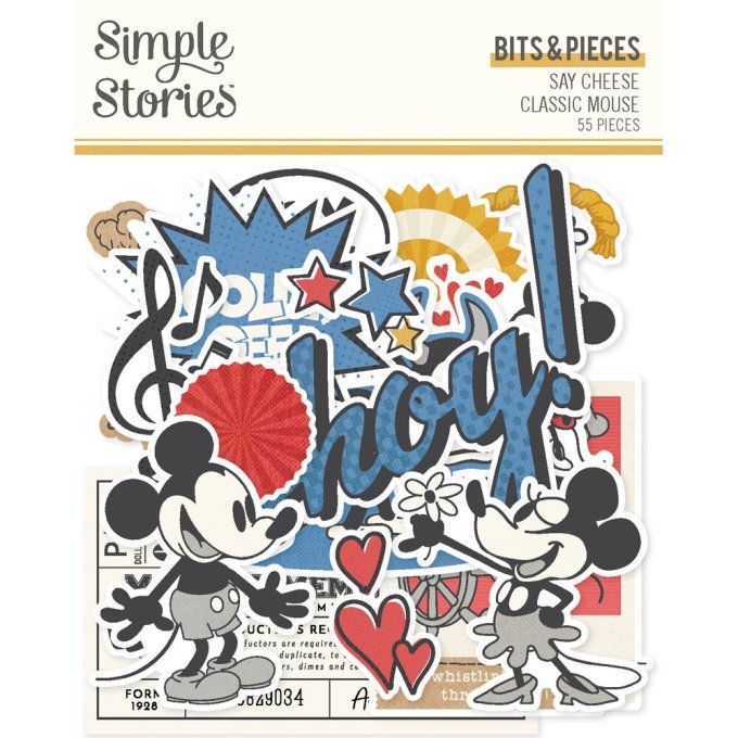 Simple stories - 55 die-cuts - Say cheese classic mouse