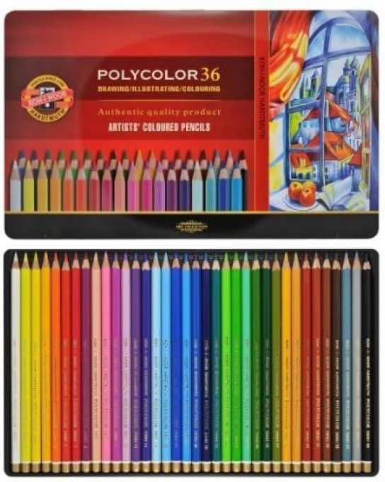 36 crayons - Polycolor - Koh-I-Noor